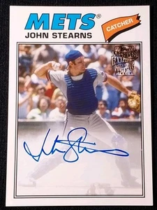 2020 Topps Archives John Stearns Auto Fan Favorites Mets Autograph #FFA-JS - Picture 1 of 6