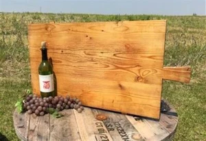 Large Vintage French Bread Board, Rectangle Bread Board, Wood Cutting Board G37 - Picture 1 of 8