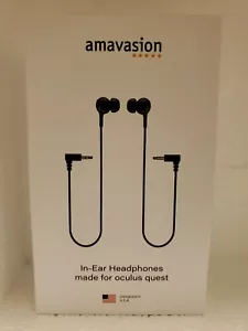 Amavision Stereo Wired In-Ear Headphones Cimpatible withOculus Quest VR Headset - Picture 1 of 2