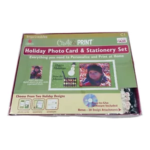AMERICAN GREETINGS Imprintables Christmas PHOTO CARD Personalize Create Print CD - Picture 1 of 8