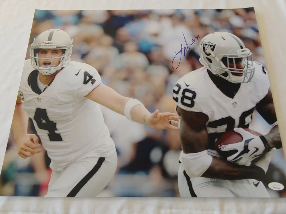 Oakland Raiders Latavius Murray Signed 16x20 Photo JSA COA - Image 1 of 1