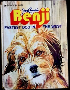 BENJI Fastest Dog In The West ~ Vintage 1970's Children's BIG Golden Book - Picture 1 of 3