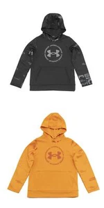 New Under Armour Armour Fleece Branded Hoodie Boys Pullover - Picture 1 of 6