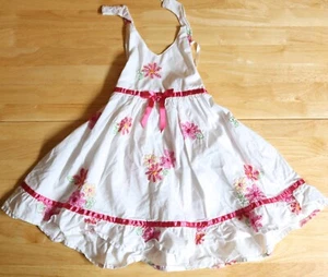 White Blueber Boulevard Size 24M Girl's Floral Print Dress 100% Cotton - Bild 1 von 7