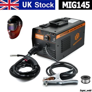 Professional Non-Gas MIG Welding Machine 140AMP 220V MIG Welder UK Plug & Helmet - Picture 1 of 12