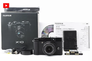 [N MINT w/ Box] Fuji Fujifilm X10 Black Compact Digital Camera 12.0MP from JAPAN - Picture 1 of 13