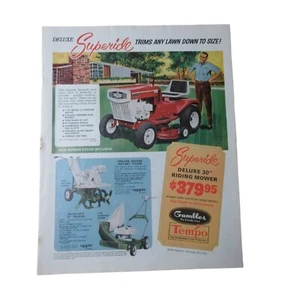 1967 Superide Lawn Mowers - Vintage Print Ad - Picture 1 of 3