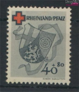 Franz. zona-Renania Pfalz 45A nuevo con goma original 1949 roja Cruz (9702007 - Imagen 1 de 1