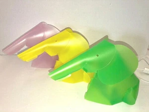 LAMPADA DA TAVOLO bambino soggetto elefante in plastica cm 40 h 25 attacco E14 - Imagen 1 de 19