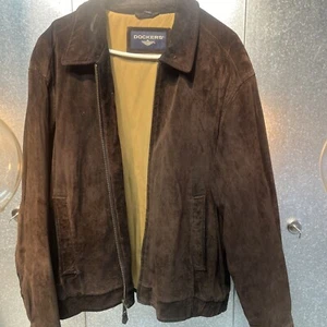 dockers leather jacket men Size XL Coat - Picture 1 of 24