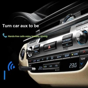 Bluetooth Wireless Receiver Transmitter Adapter For Car Aux 3.5mm Jack W4Y6 - Afbeelding 1 van 16