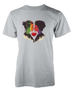 Pride The Kiss Lovers Loveheart Respect Rainbow LQBTQ Unique Tshirt Adult & Kids - Picture 1 of 20
