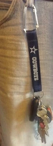 NFL Teams Officially Licensed 8" Carabiner Lanyard Keychain - Pick Your Team New - Picture 1 of 25