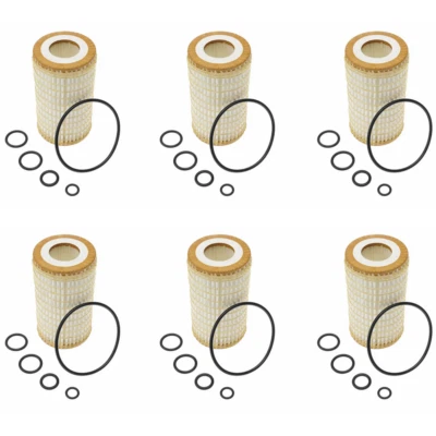 6X Engine Oil Filter HU718/5x For Mercedes-Benz C32 C300 E55 AMG CL600 E280 E350 - Image 1 of 4