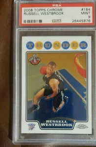 2008-09 Topps chrome Russell Westbrook Rookie Card #184 PSA 9 - Picture 1 of 3
