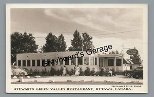 RPPC Stewart's Green Valley Restaurant OTTAWA ON Ontario Real Photo Postcard - Picture 1 of 2