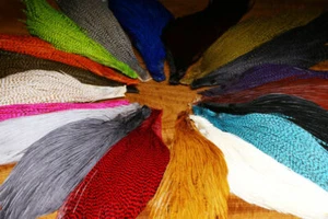Hareline Dubbin' HALF ROOSTER CAPE Fly Tying Hackle Feathers You Pick Color - Picture 1 of 1