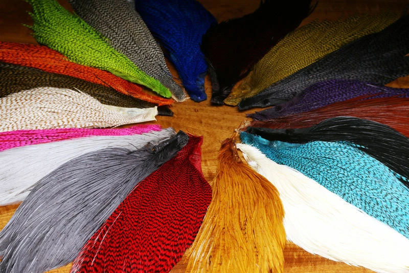 CAPA DE MEDIO GALLO Hareline Dubbin' para atar moscas plumas de hackle tú eliges el color Foto 1 de 1