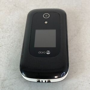 Doro 7050 - DFC-0180 Burgundy Black Consumer Cellular Flip Phone