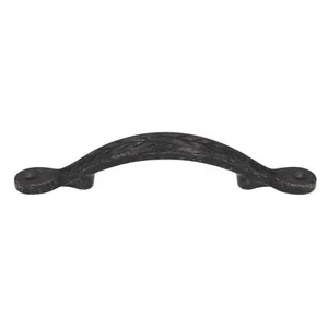 BP1580-WID Wrought Iron Dark 3"cc Leaf Cabinet Handle Pulls Amerock Inspirations - Picture 1 of 5