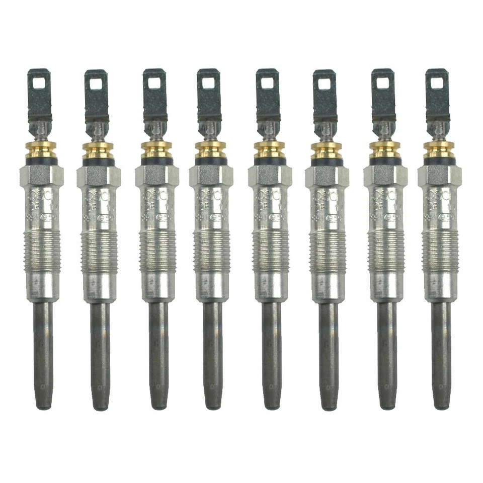 博世 8 件套柴油电热塞适用于悍马别克雪佛兰 GMC Oldsmobile Pontiac V8 — 第 1/1 张图片