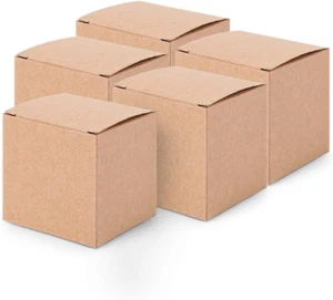 50PCS Kraftpapierboxen Mini Geschenkboxen Bastelkarton Set Papier Pappe Dekorati - Bild 1 von 9