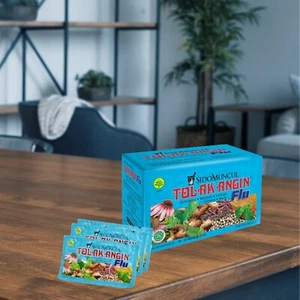 12 Sachets TOLAK ANGIN BOX FLU DRINK LIQUID HONEY & MINT Sido Muncul Lot air