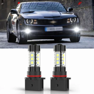 White P13W LED Bulbs Daytime Running Lights Fog Lamps for Chevy Camaro 2010-2015 - Foto 1 di 12