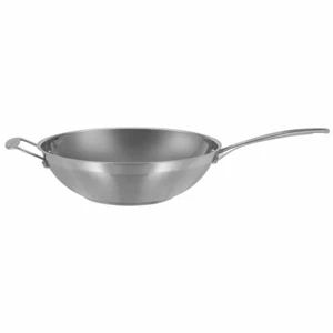 100% Genuine! SCANPAN Impact 32 cm Wok without Lid 18/10 S/S! RRP $199.00! - Foto 1 di 7
