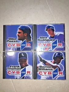 4 NEW CYBRCARDS - MIKE PIAZZA ALEX RODRIGUEZ BERNIE WILLIAMS FRANK THOMAS - Picture 1 of 6