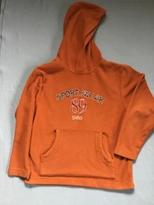 Skag Fleecepullover Gr.128 orange mit Kapuze und Bauchtasche - Bild 1 von 2