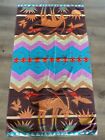 Vintage Seven Seas Beach Towel Aztec Southwest Tribal Geometric 65x38”