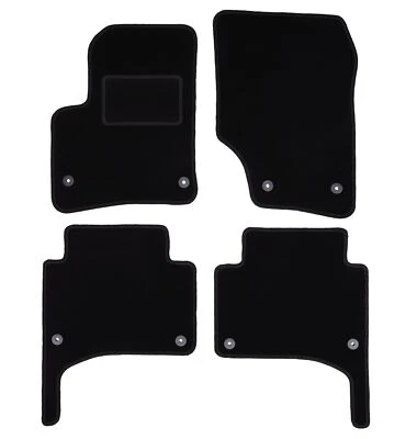 Black Velour Floor Mats for: Volkswagen Touareg I SUV (2002-2010) - Image 1 of 4