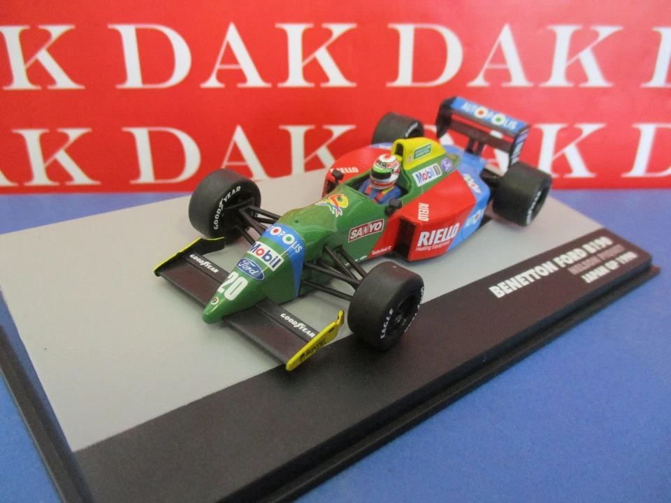 Die cast 1/43 Modellino Auto F1 Benetton Ford B190 Japan GP 1990 N. Piquet - Immagine 1 di 4