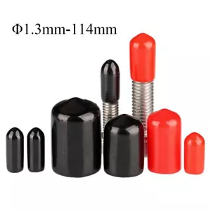 PVC Vinyl Gummi Endkappe Gewinde Abdeckung Schutzkappen Verstopfen Φ1.3mm-Φ114mm - Bild 1 von 122