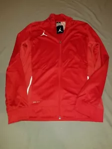 NIKE JORDAN FLIGHT TEAM MENS DRI-FIT JACKET RED 696736 657 NEW LARGE TALL - Picture 1 of 3