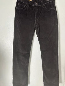 Levis Corduroy Jeans Womens Size 29x30 Black High Rise Relaxed Straight - Picture 1 of 9