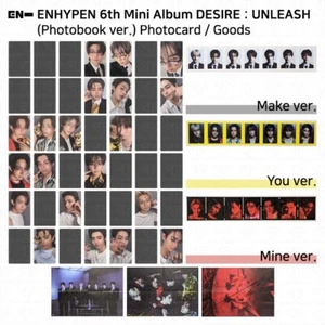 ENHYPEN 6º Mini Álbum Desire: Unleash Photobook ver. Sello de tarjeta fotográfica oficial - Imagen 1 de 56