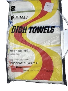 Kendall Dish Towels 18x30 Vintage NOS Sealed Kitchen Towels USA Made - Picture 1 of 8