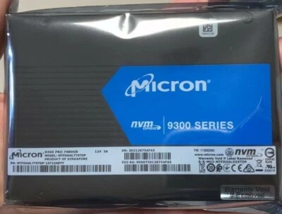 Micron 9300 PRO 7.68TB U.2 SSD PCIe NVMe U.2 Enterprise MTFDHAL7T6TDP 1DWPD - Bild 1 von 3