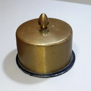 Vintage Brass Desktop Stamp Holder Roller Dispenser Pat Products K & McD Inc. - Picture 1 of 9