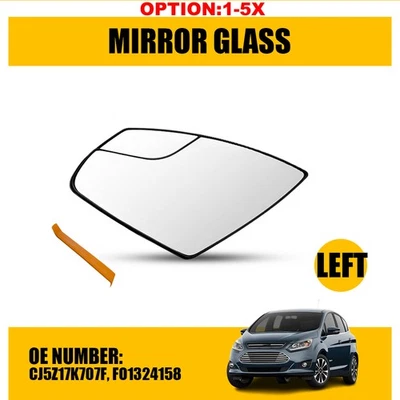 No heated Driver Side Door Wing Mirror Glass Fit For 2013-2018 Ford C-Max 1-5x - Image 1 of 4