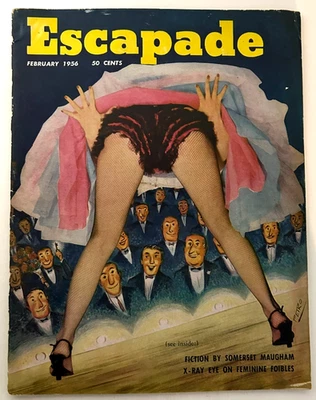VTG ESCAPADE MAGAZINE February 1956 Maria Stinger Marla English Very Good! Foto 1 de 2