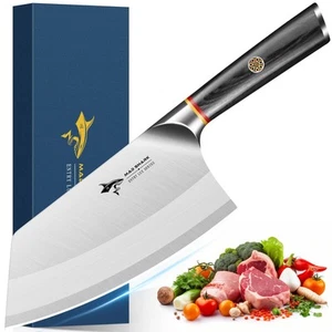 Cuchillo de cuchilla de alta gama de 7 pulgadas para verduras y carne deshuesada, afeitar afilada Ch... - Imagen 1 de 7