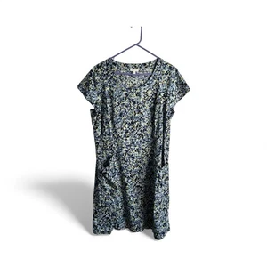 J Jill Love Leinen Damen Größe Large Kleid Blumenmuster Leinen Taschen Landhaus Kern 759 - Bild 1 von 8