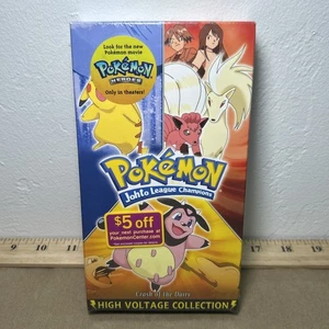 Nintendo Pokemon Johto League Champions High Voltage Collection VHS VIZ. 2004 - Afbeelding 1 van 8