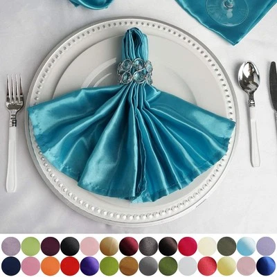 50 pcs 20" SATIN NAPKINS Wedding Party Catering Table Top Wholesale Supplies - Image 1 of 2