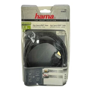 00039665 Hama High Speed HDMI Cable Ethernet 1.8m - Picture 1 of 1