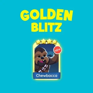 CHEWBACCA - 4 STAR STICKER GOLDEN BLITZ MONO GO EVENT - Picture 1 of 1
