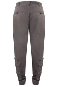 Pantalón ajustado de sarga de algodón French Connection talla 2 4 12 gris fantasma nuevo con etiquetas - Imagen 1 de 2